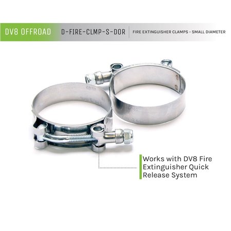 Dv8 Offroad FIRE EXTINGUISHER MOUNT CLAMPS SMALL D-FIRE-CLMP-S-DOR